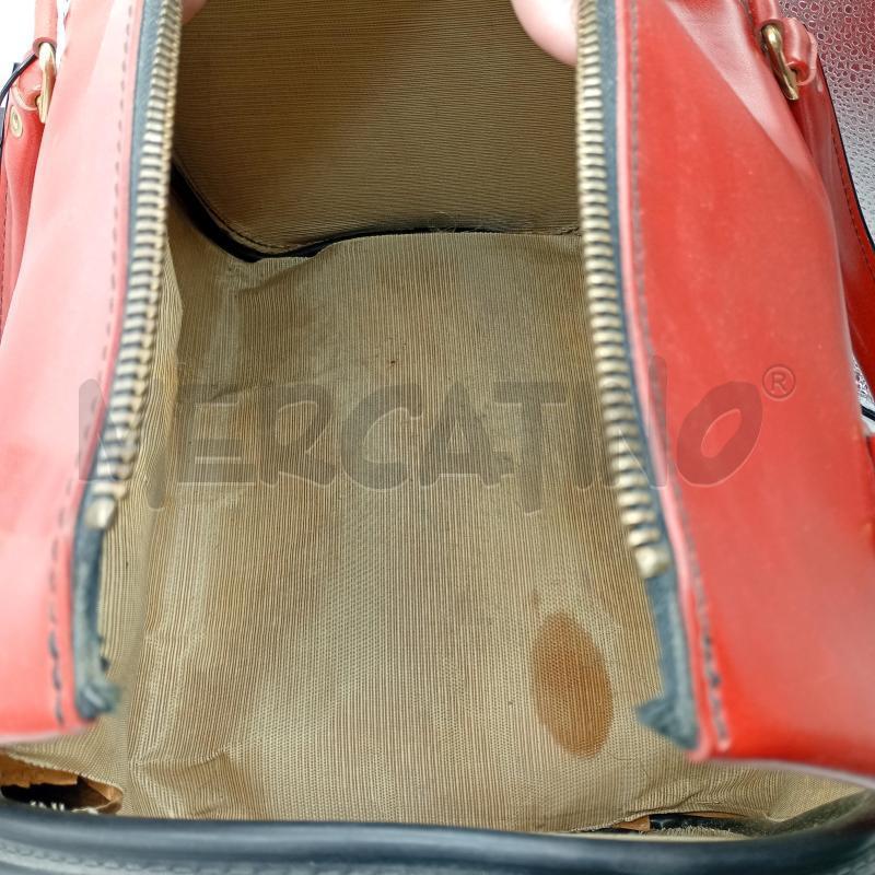 BORSA BAULETTO ROSSO CON MANICI | Mercatino dell'Usato Burolo 4