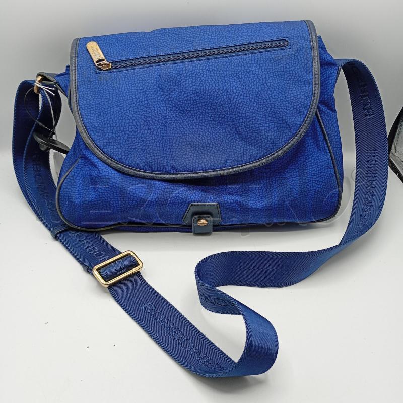 BORSA BORBONESE BLU TRACOLLA USURA ANGOLI INFERIORI | Mercatino dell'Usato Burolo 1