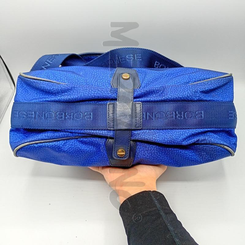 BORSA BORBONESE BLU TRACOLLA USURA ANGOLI INFERIORI | Mercatino dell'Usato Burolo 4
