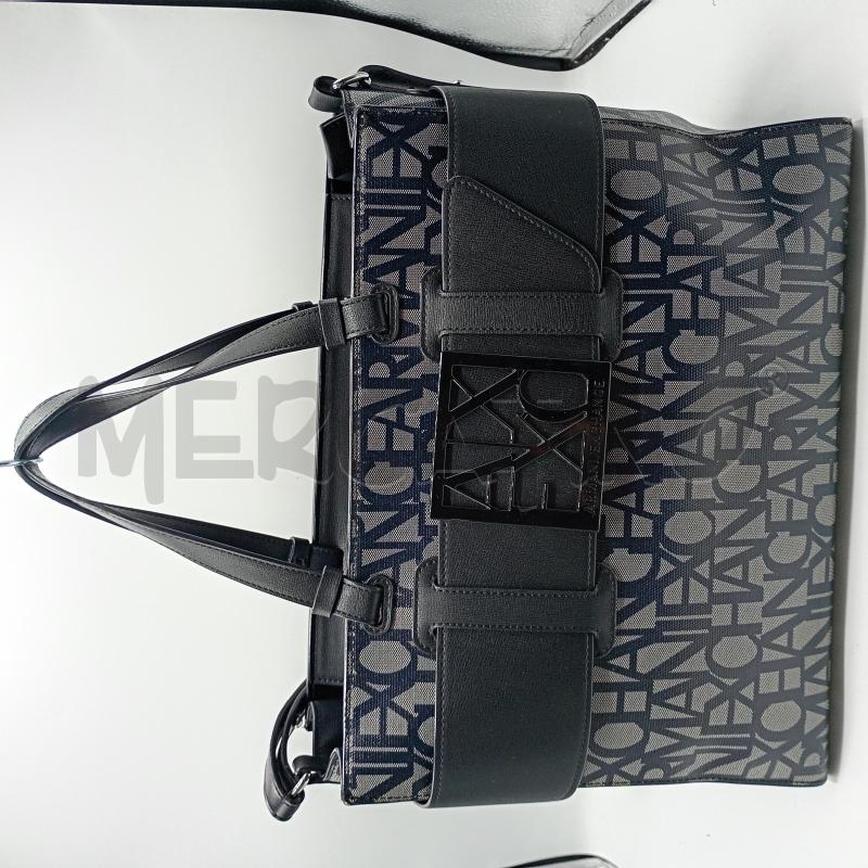 BORSA DONNA ARMANI EXCHANCHE SUSY ALLOVER NERO | Mercatino dell'Usato Burolo 1