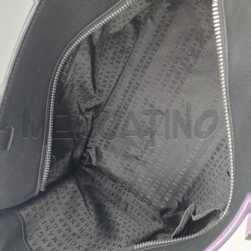 BORSA DONNA ARMANI EXCHANCHE SUSY ALLOVER NERO | Mercatino dell'Usato Burolo 3