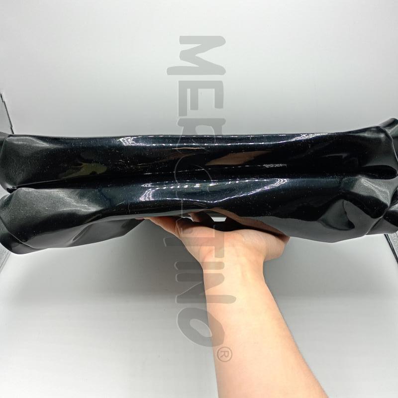 BORSA DONNA ARMANI NERO LUCIDO A SACCHETTO  | Mercatino dell'Usato Burolo 4