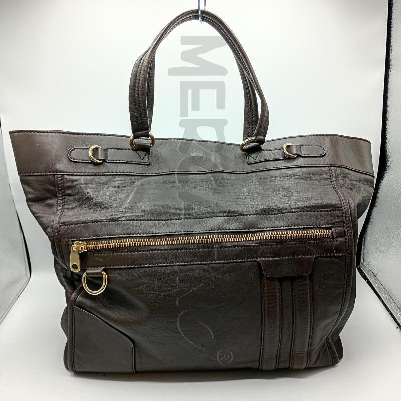BORSA DONNA BALLY MARRONE CUOIO SHOPPER | Mercatino dell'Usato Burolo 1
