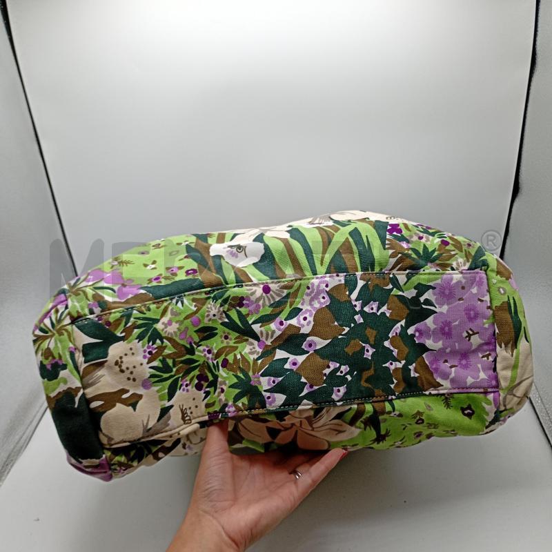 BORSA DONNA BORBONESE IN TESSUTO FANTASIA A FIORI | Mercatino dell'Usato Burolo 4
