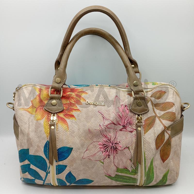 BORSA DONNA DESIGUAL AVANA CON FIORI ARANCIO | Mercatino dell'Usato Burolo 1