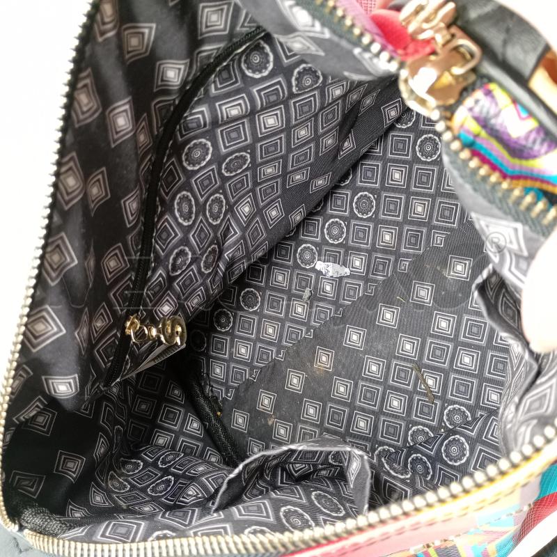 BORSA DONNA DESIGUAL NERO FANTASIA BOHEMIA GEOMETRICA | Mercatino dell'Usato Burolo 3