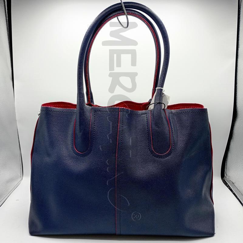 BORSA DONNA DIANA GALLESI BLU NAVY SAFFIANO INTERNO FUCSIA  | Mercatino dell'Usato Burolo 2