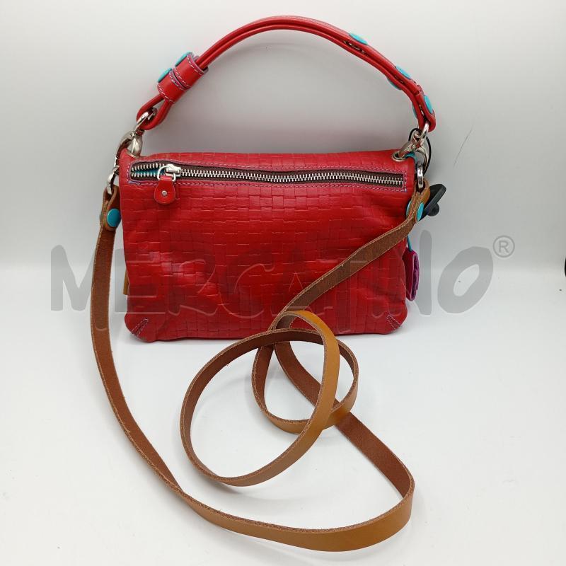BORSA DONNA GABS ROSSA CON TRACOLLA A MANO | Mercatino dell'Usato Burolo 1