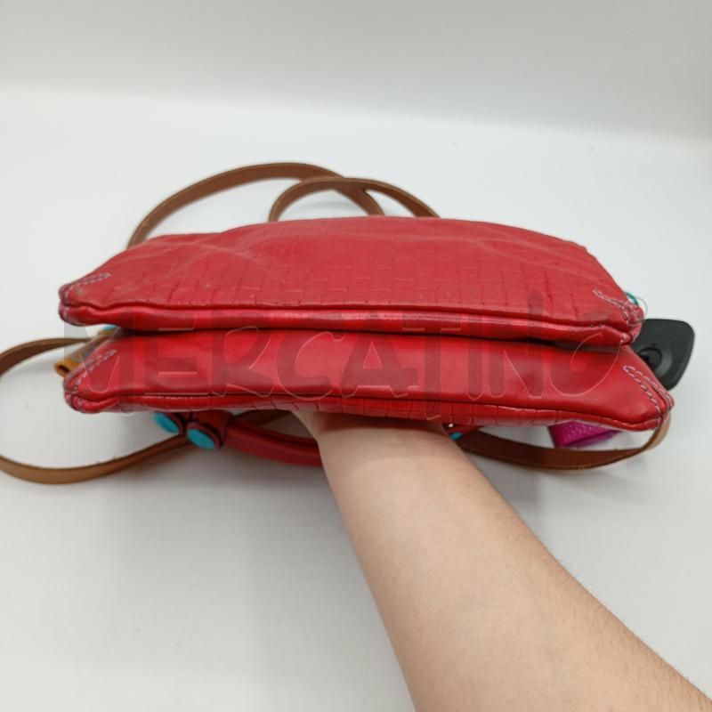 BORSA DONNA GABS ROSSA CON TRACOLLA A MANO | Mercatino dell'Usato Burolo 4