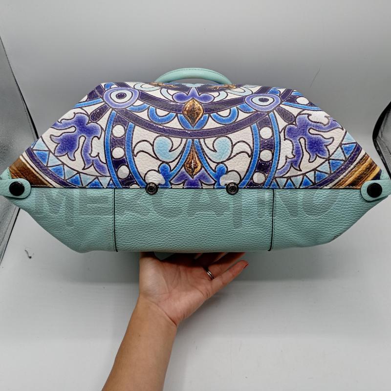 BORSA DONNA GABS TURQUESA STAMPA ROSONE BLU | Mercatino dell'Usato Burolo 4