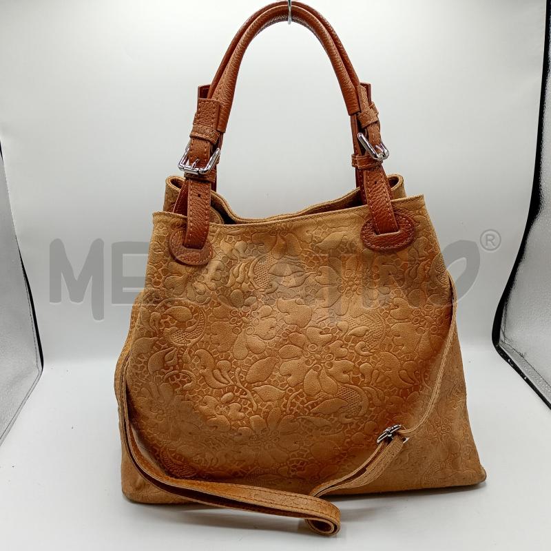 BORSA DONNA GENUINE FIRENZE PELLE CHIARA | Mercatino dell'Usato Burolo 1