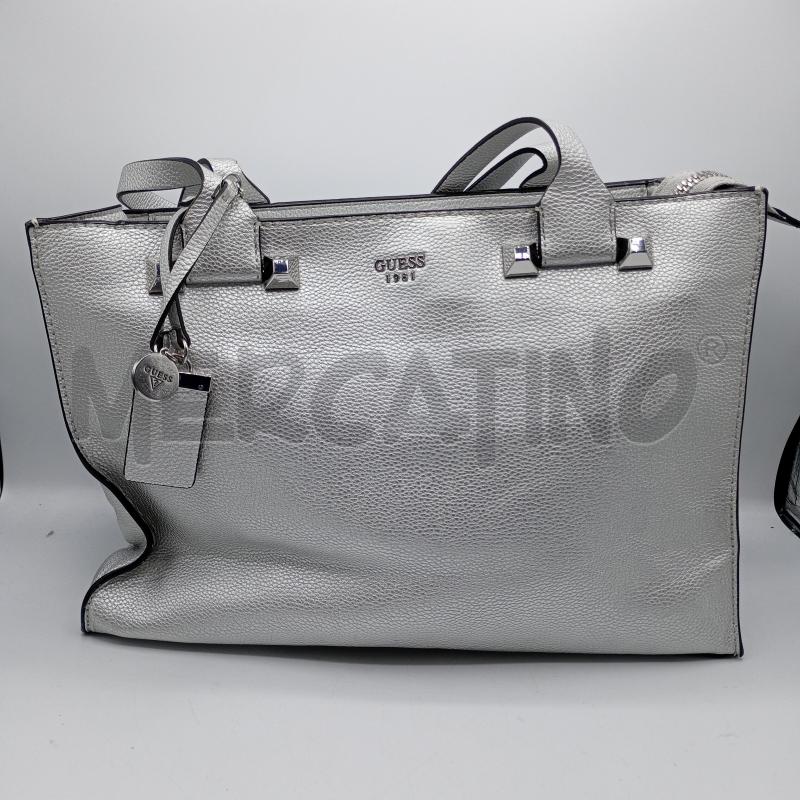 BORSA DONNA GUESS ARGENTATA  | Mercatino dell'Usato Burolo 1