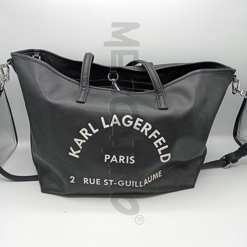 BORSA DONNA KARL LAGERFELD NERA CON OCHETTE INTERNA  | Mercatino dell'Usato Burolo 1