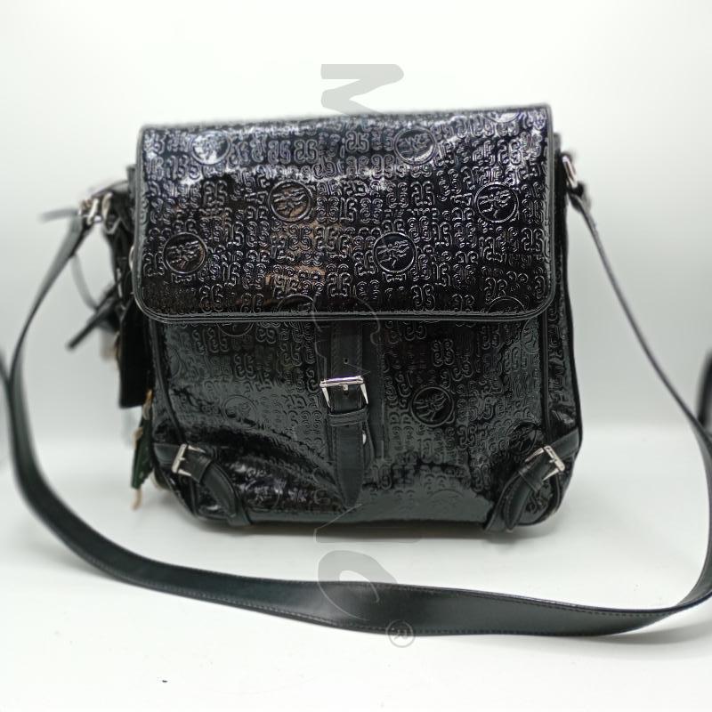 BORSA DONNA PIERO GUIDI NERO LOGO  | Mercatino dell'Usato Burolo 1