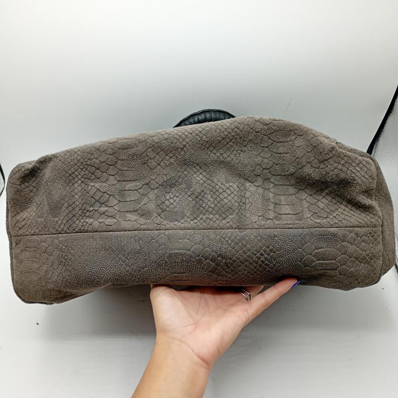 BORSA DONNA PITONATA TORTORA SCAMOSCIATO MANICO GRANDE | Mercatino dell'Usato Burolo 4