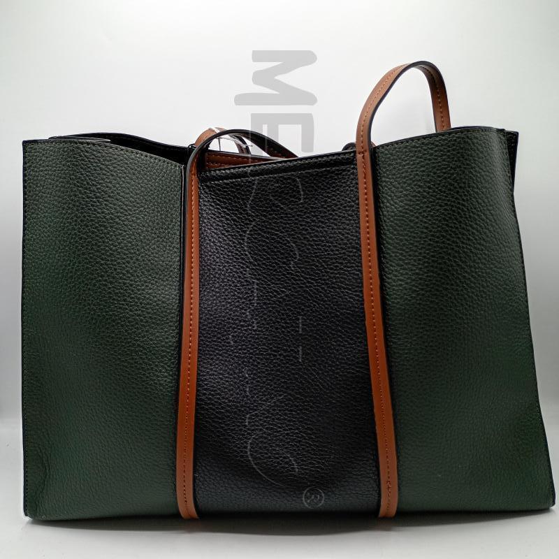 BORSA DONNA PRIMADONNA VERDE NERA  | Mercatino dell'Usato Burolo 2