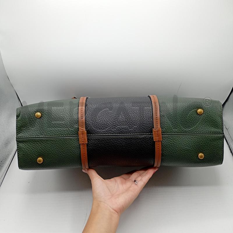 BORSA DONNA PRIMADONNA VERDE NERA  | Mercatino dell'Usato Burolo 4