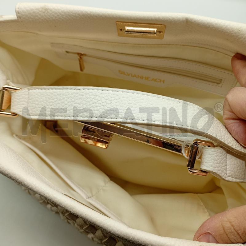 BORSA DONNA SILVIAN HEACH BIANCA TRICOT | Mercatino dell'Usato Burolo 4