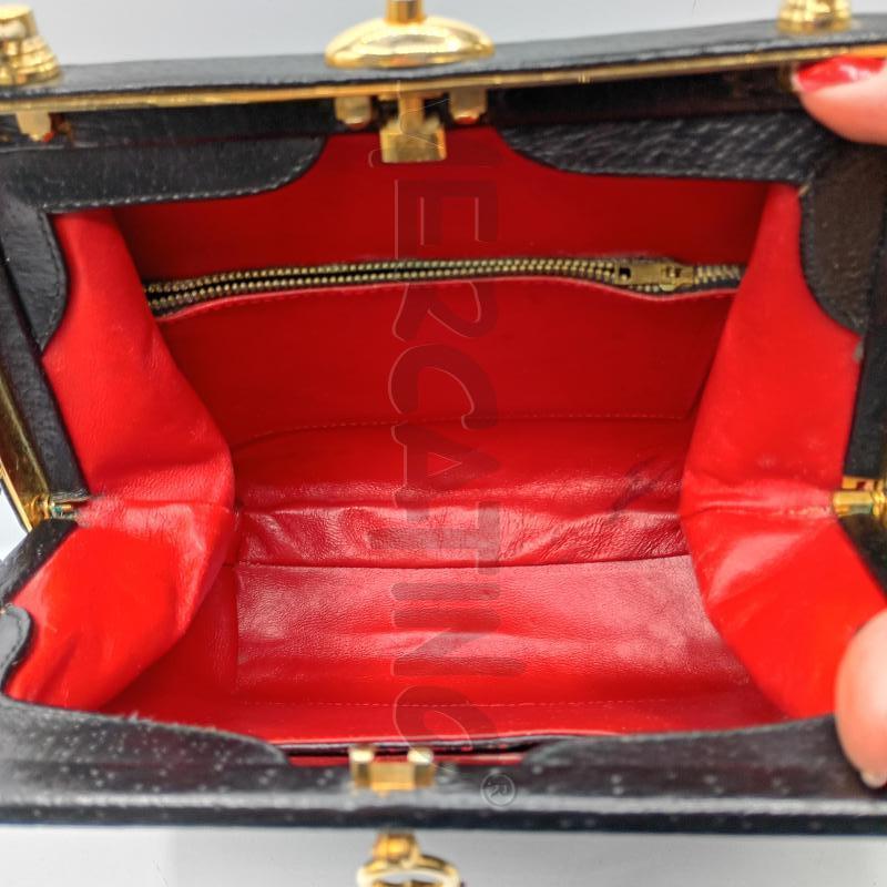 BORSA DONNA VINTAGE NERA PELLE  | Mercatino dell'Usato Burolo 3