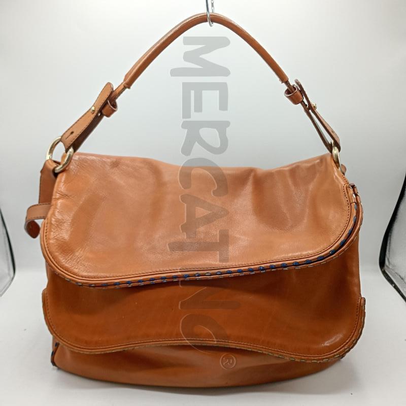 BORSA EMPORIO AMRANI CUOIO MARRONE | Mercatino dell'Usato Burolo 1