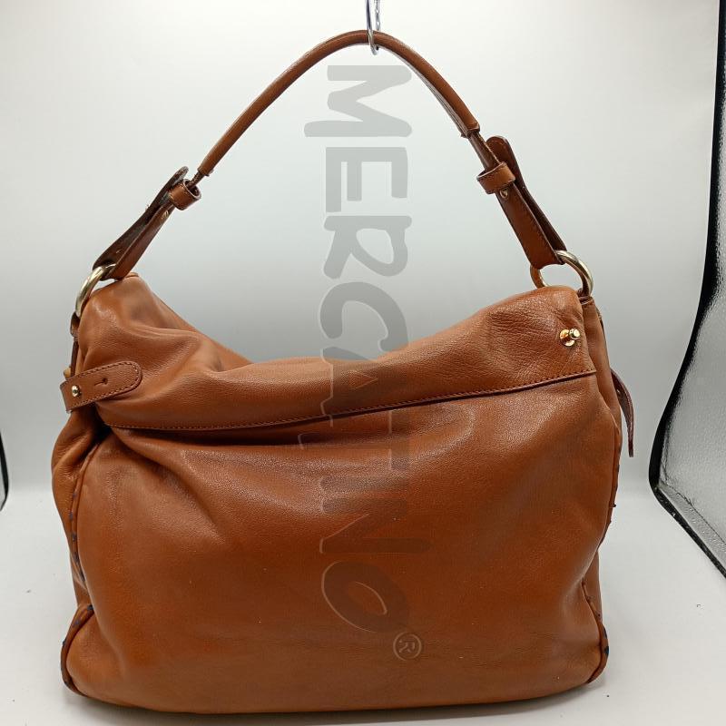 BORSA EMPORIO AMRANI CUOIO MARRONE | Mercatino dell'Usato Burolo 2