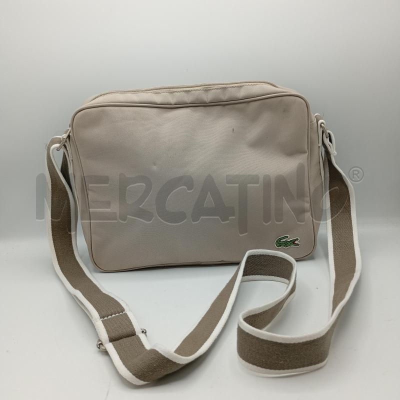 BORSA LACOSTE TRACOLLA BEIGE | Mercatino dell'Usato Burolo 1