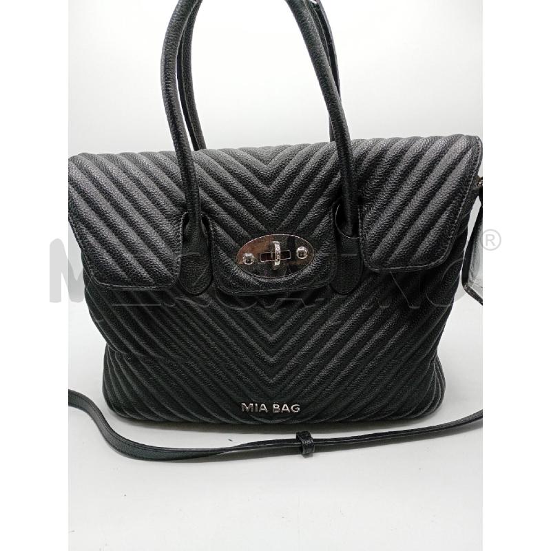 BORSA MIA BAG IN PELLE NERA  | Mercatino dell'Usato Burolo 1