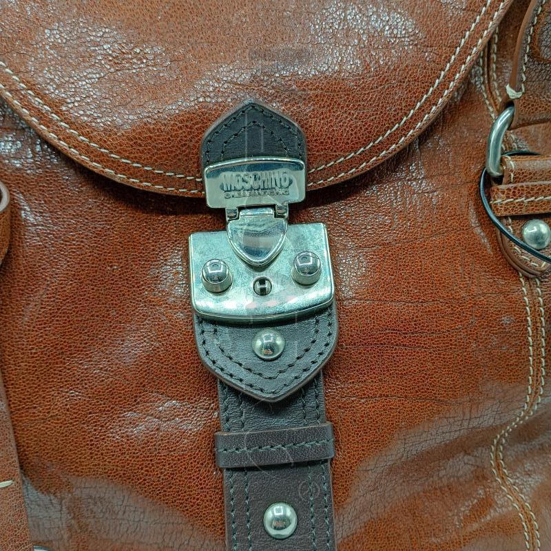 BORSA MOSCHINO MNARRONE CUOIO FIBIE ARGENTATE | Mercatino dell'Usato Burolo 3