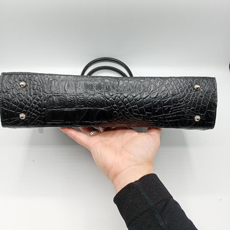 BORSA RAF VALENTINO IN PELLE NERO  | Mercatino dell'Usato Burolo 4