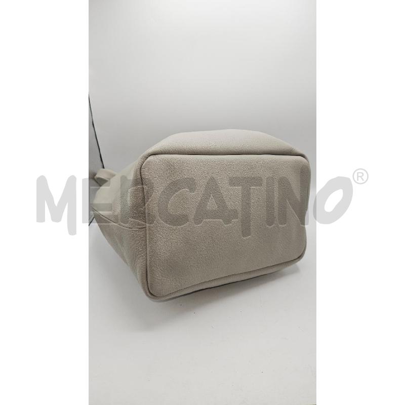 BORSA SOLINDA GRIGIO IN PELLE INTERNO ROSSO | Mercatino dell'Usato Burolo 3