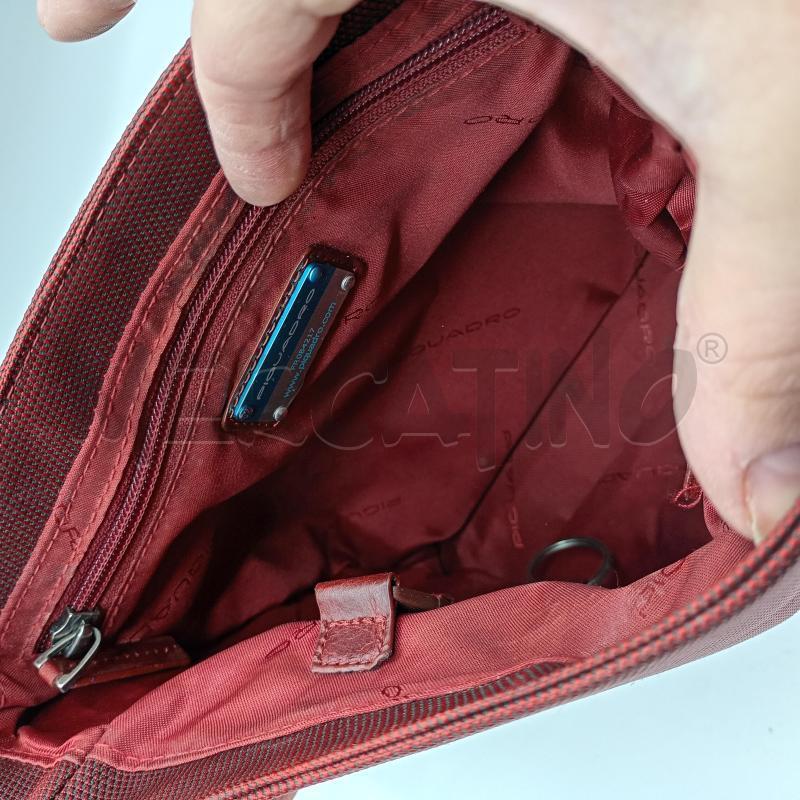 BORSELLO PELLE PIQUADRO ROSSO RUGGINE | Mercatino dell'Usato Burolo 3