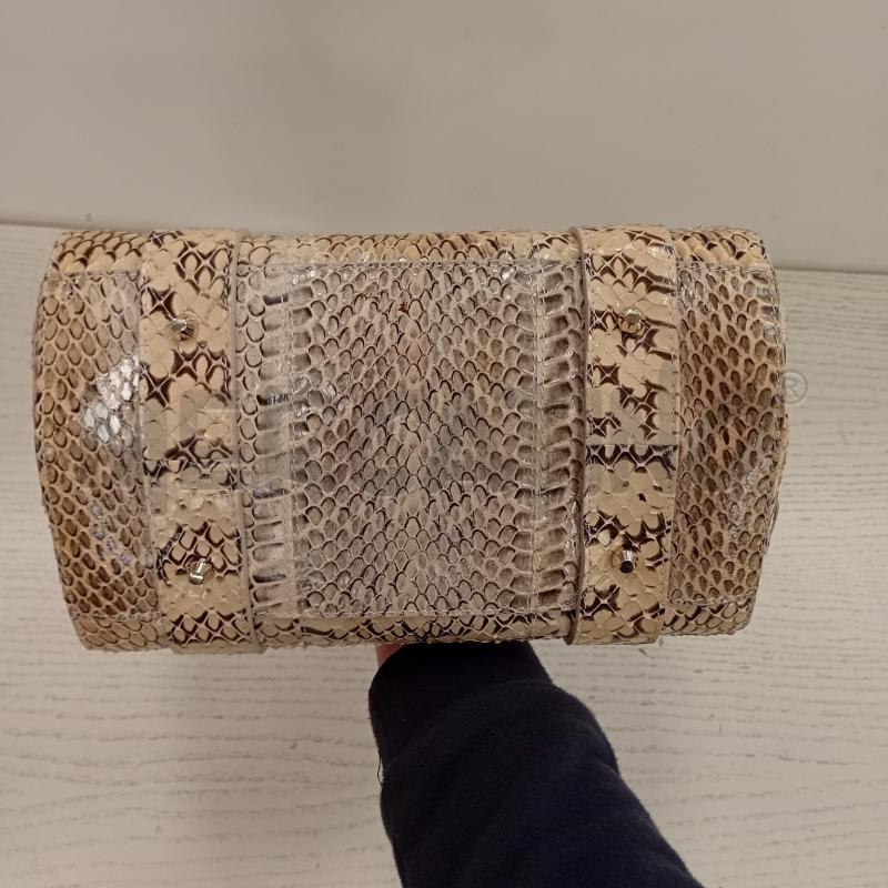 BORSETTA DOLCE E GABBANA BEIGE ROCCIA PITONATA HARDWARE DORATI | Mercatino dell'Usato Burolo 5