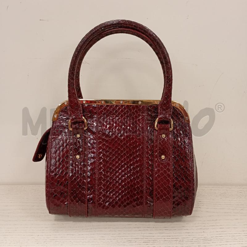 BORSETTA DOLCE E GABBANA BORDEAUX PITONATA HARDWARE DORATI | Mercatino dell'Usato Burolo 2