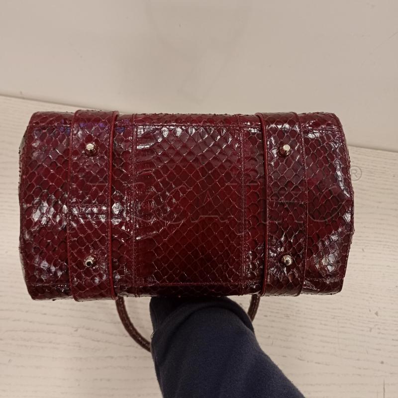 BORSETTA DOLCE E GABBANA BORDEAUX PITONATA HARDWARE DORATI | Mercatino dell'Usato Burolo 5