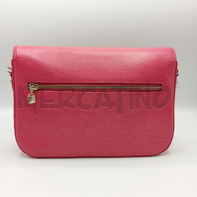 BORSETTA DONNA L.CREDI ROSA SAFFIANO CATENA DORATA | Mercatino dell'Usato Burolo 2