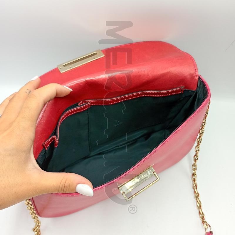 BORSETTA DONNA L.CREDI ROSA SAFFIANO CATENA DORATA | Mercatino dell'Usato Burolo 4