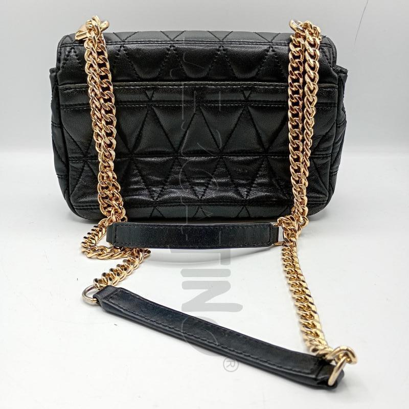 BORSETTA DONNA MICHAEL KORS NERO ECOPELLE CATENA DORATA | Mercatino dell'Usato Burolo 2