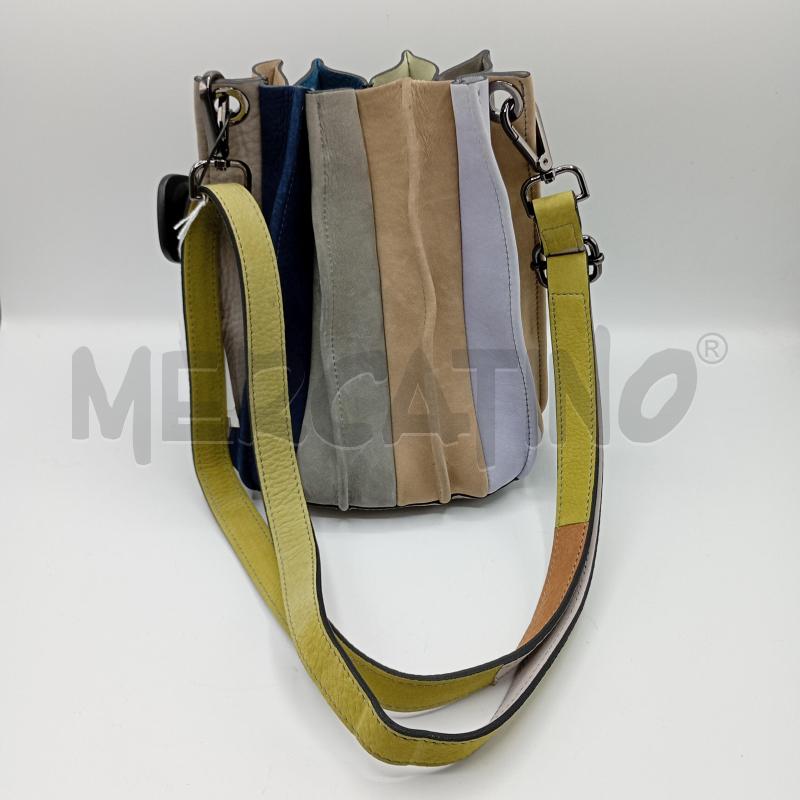 BORSETTA DONNA SECCHIELLO SOLINDA COLORATA TORTORA AZZURRO VERDE | Mercatino dell'Usato Burolo 2