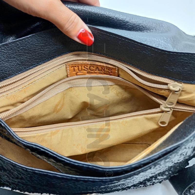 BORSETTA DONNA TUSCANS NERA PITONATTA CON TRACOLLA | Mercatino dell'Usato Burolo 3