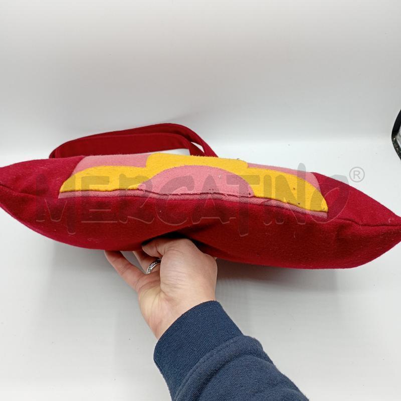 BORSETTA THUN ROSSO FIORE GIALLO LANETTA  | Mercatino dell'Usato Burolo 4