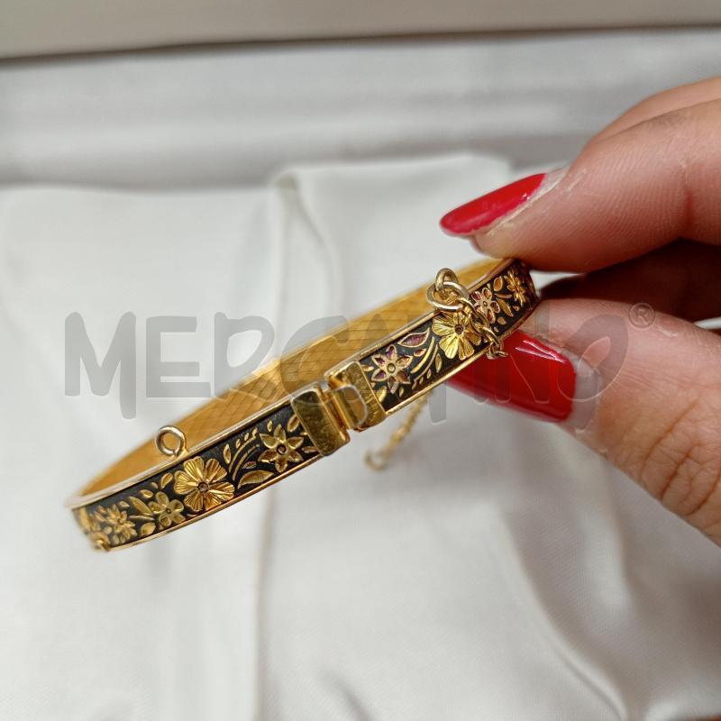 BRACCIALE TOLEDO NERO DORATO  | Mercatino dell'Usato Burolo 3