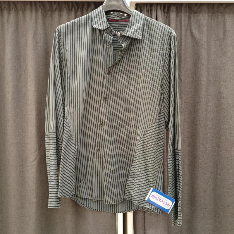 CAMICIA UOMO ARMANI RIGHE NERO BIANCO | Mercatino dell'Usato Burolo 1