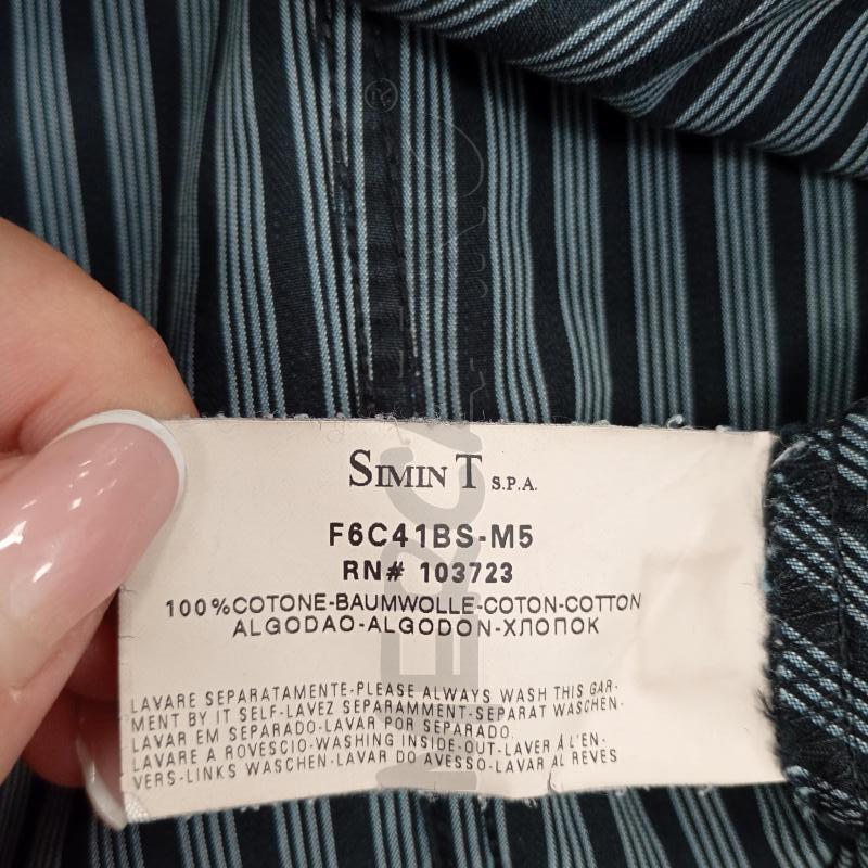 CAMICIA UOMO ARMANI RIGHE NERO BIANCO | Mercatino dell'Usato Burolo 4