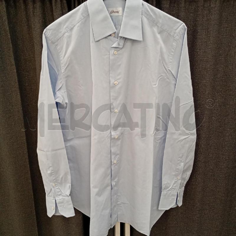 CAMICIA UOMO BRIONI AZZURRO CHIARO  | Mercatino dell'Usato Burolo 1