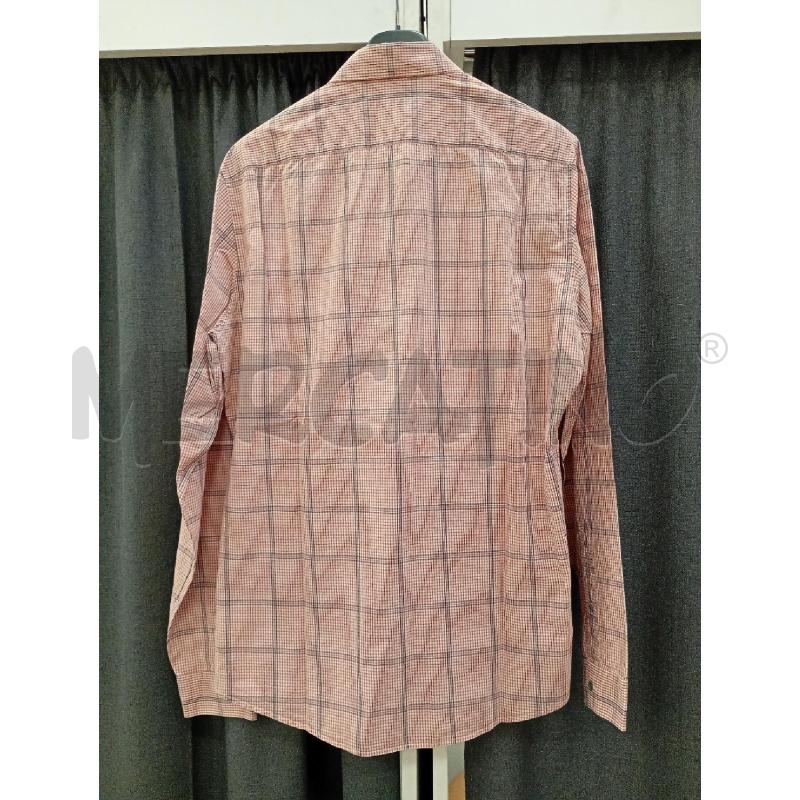 CAMICIA UOMO GUCCI ARANCIONE QUADRETTI BIANCHI  | Mercatino dell'Usato Burolo 4