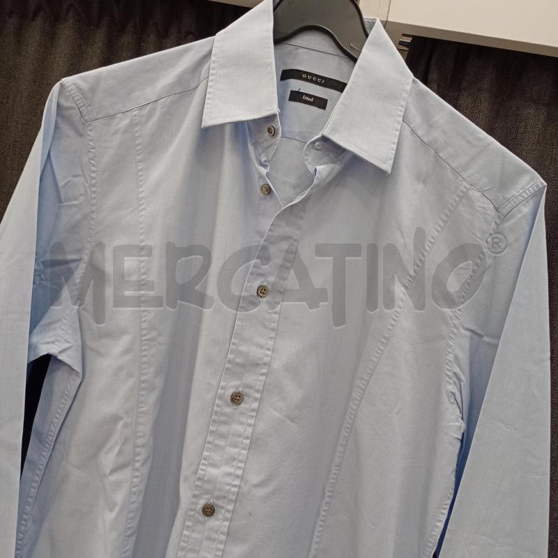 CAMICIA UOMO GUCCI AZZURRO CHIARO | Mercatino dell'Usato Burolo 3