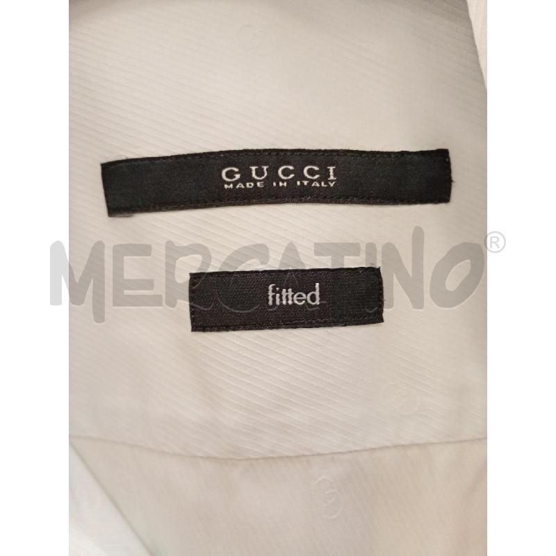 CAMICIA UOMO GUCCI AZZURRO CHIARO RIGHE RILIEVO  | Mercatino dell'Usato Burolo 3