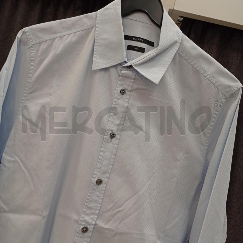 CAMICIA UOMO GUCCI QUADRETTI AZZURRA | Mercatino dell'Usato Burolo 3