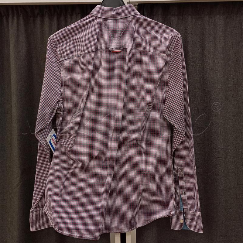 CAMICIA UOMO HILFIGER QUADRI BIANGO ROSSO BLU | Mercatino dell'Usato Burolo 2