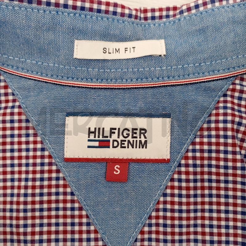 CAMICIA UOMO HILFIGER QUADRI BIANGO ROSSO BLU | Mercatino dell'Usato Burolo 4
